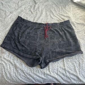 Disney Pirates of the Caribbean Sleep Shorts with Red Drawstring